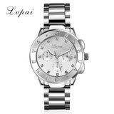 New Arrive Women Gold Steel Bracelet Watch Luxury Sport Quartz Wristwatch Crystal Women Dress Jewelry Electronic Business Watch