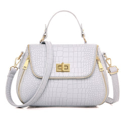 Trunk Alligator PU leather fashion women bags SocialateThread Hasp Shoulder bags Ladies Large capacity Solid Girl crossbody bags