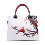 2016 Luxury Brand Women Handbags Floral Printed Designer High Quality Top-Handle Tote Bag for Ladies Fashion Female Shoulder Bag