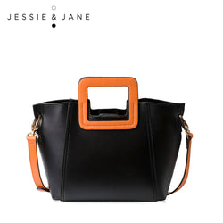 JESSIE&JANE Designer Brand  Leather Top-handle bags Panelled Shoulder bags Jessie Style 1039