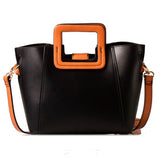 JESSIE&JANE Designer Brand  Leather Top-handle bags Panelled Shoulder bags Jessie Style 1039