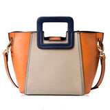 JESSIE&JANE Designer Brand  Leather Top-handle bags Panelled Shoulder bags Jessie Style 1039