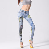 Cotton Skinny Printed Blue Jeans Woman Denim Pants Boyfriend Jeans For Women Ladies Jean Femme pantalones vaqueros mujer 1242