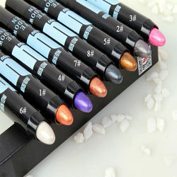 12 colors professional Lady  make up colorful eye shadow palette glitter eyeshadow pencil makeup eyeshadow for women