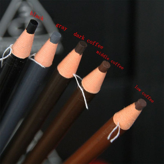 Makeup Eyebrow Enhancer 100% Sweat &Waterproof Eyebrow Pencil Pen High Quality 5colors Dark Brown Eye Brow Pencil