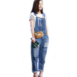 Ripped Jeans Jumpsuits New Jeans for Womens Vicki Same Boyfriend Fall Fashion Brand Loose Casual Rompers